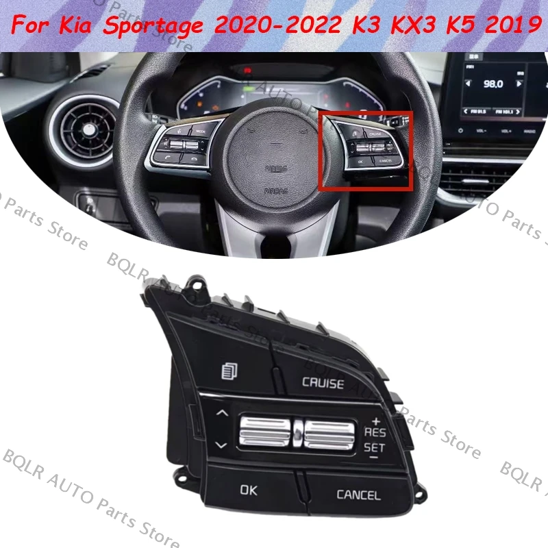 

For Kia Sportage 2020-2022 K3 KX3 K5 2019 Professional Car Steering Wheel Cruise Control Switch Multifunction Switch 96720-D9510