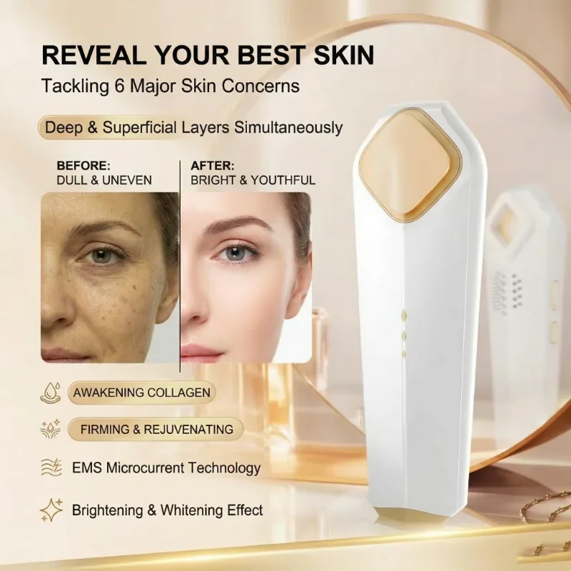 

NEW NIR Milk Light 2 in 1 Face Whitening Machine Skin Rejuvenation Beauty Device Wrinkle Reduction Girlfriend Skin Care Gift