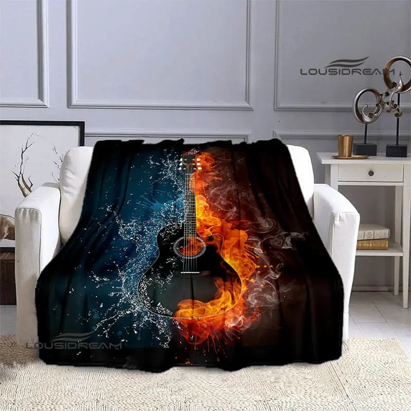 B.C.rich guitar logo printed blankets Picnic blanket Flange Warm blanket Home travel blankets bed linings birthday gift