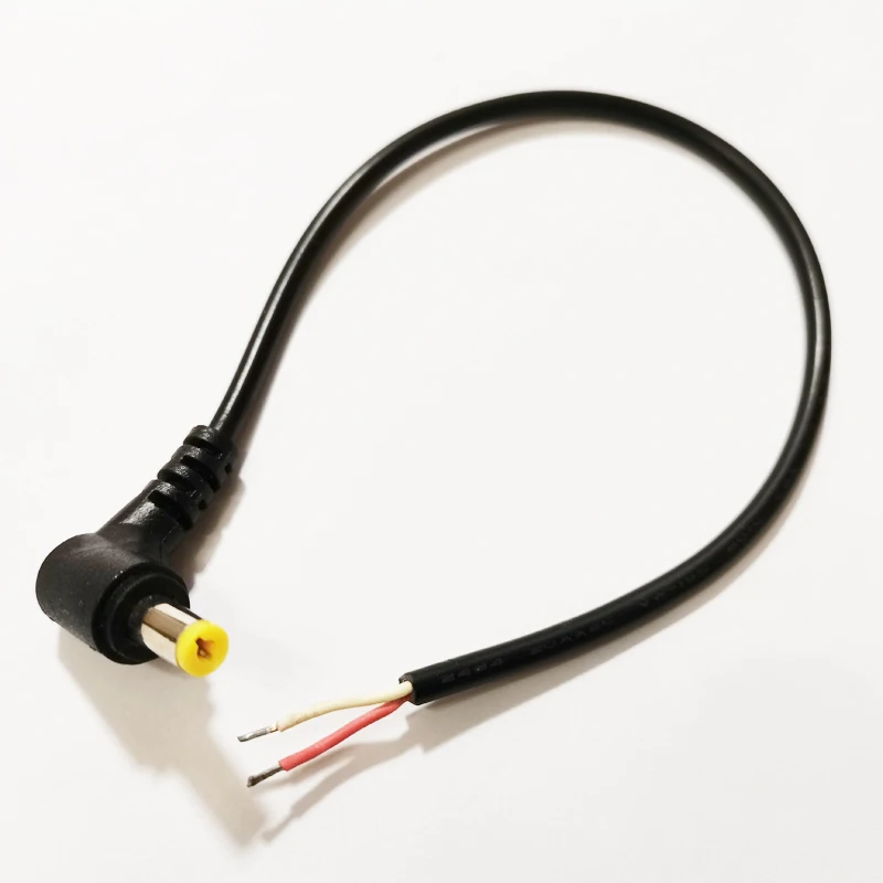 

NCHTEK DC power male Right Angle 90 degree cable 5.5x2.1mm Plug for CCTV camera ,DC male pigtail/Free shipping/100PCS