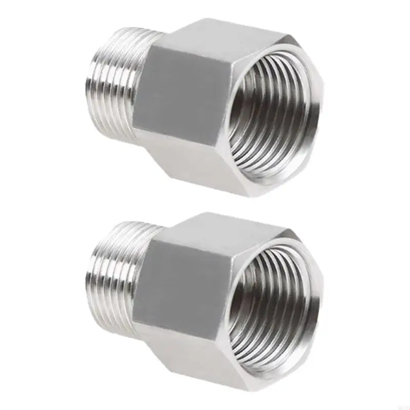 2pcs alto padrão alto padrão aço inoxidável NPT G1/8 interno a fio externo para vários sistemas tubulação M89B