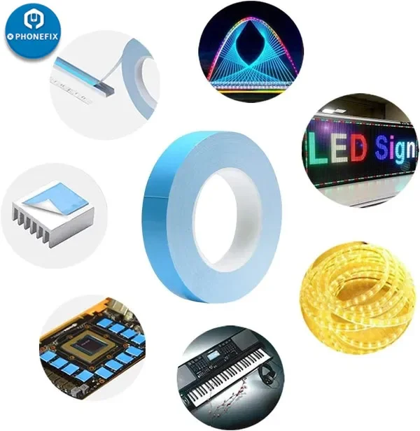 25M Batttery Heat Conduction Thermal Adhesive Tape For Battery Insulation Protection & Strong Electrolyte Resistance Protection