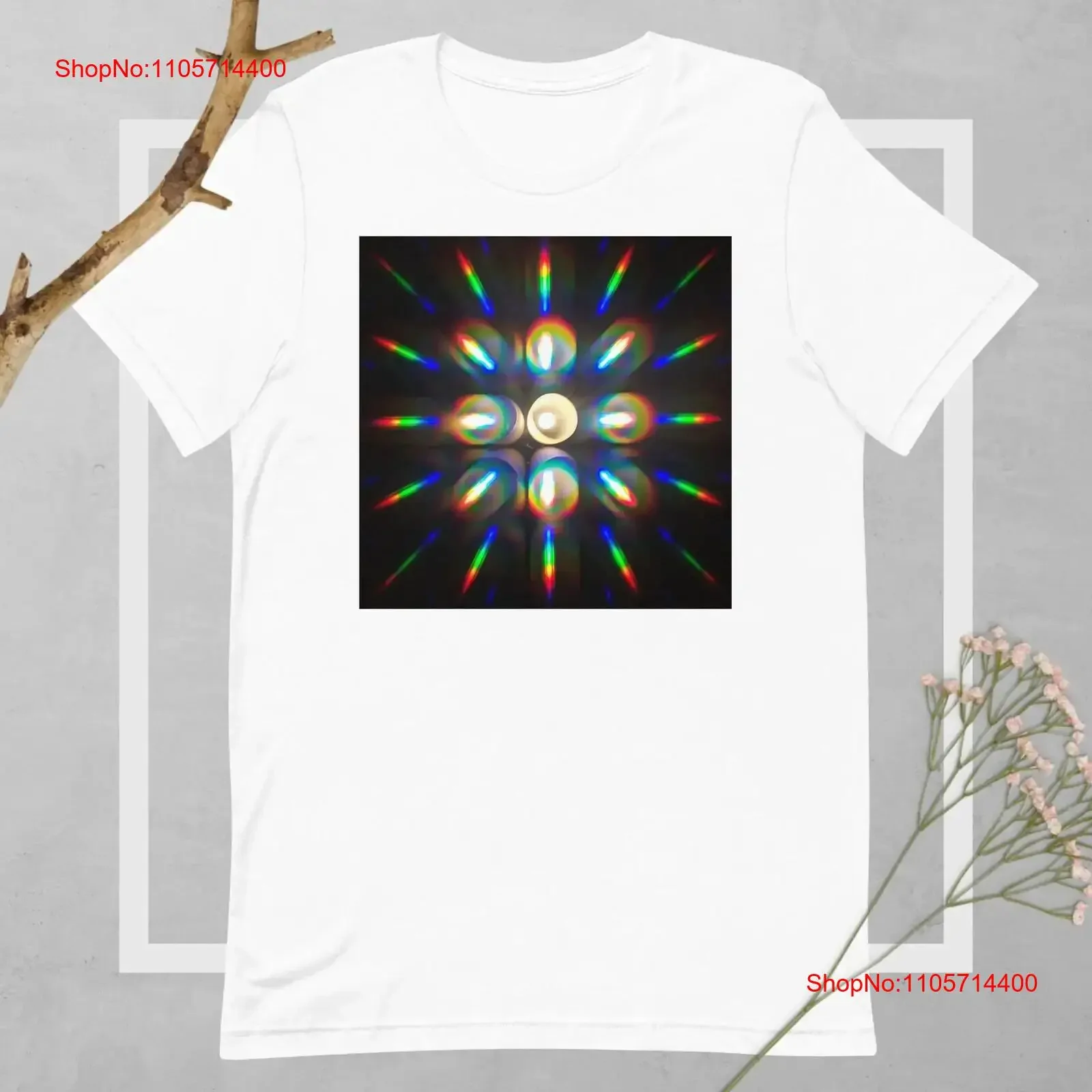 Light Diffraction Photo T Shirt vintage Washed Versatile Top For Everyday Wear fashion Slightly graphic designer clothes
