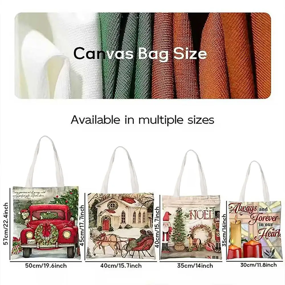 London Telephone Storage Bags Double-Sided Printed Canvas Tote Bag Eco-Friendly Reusable Large Capacity Handbag view 6