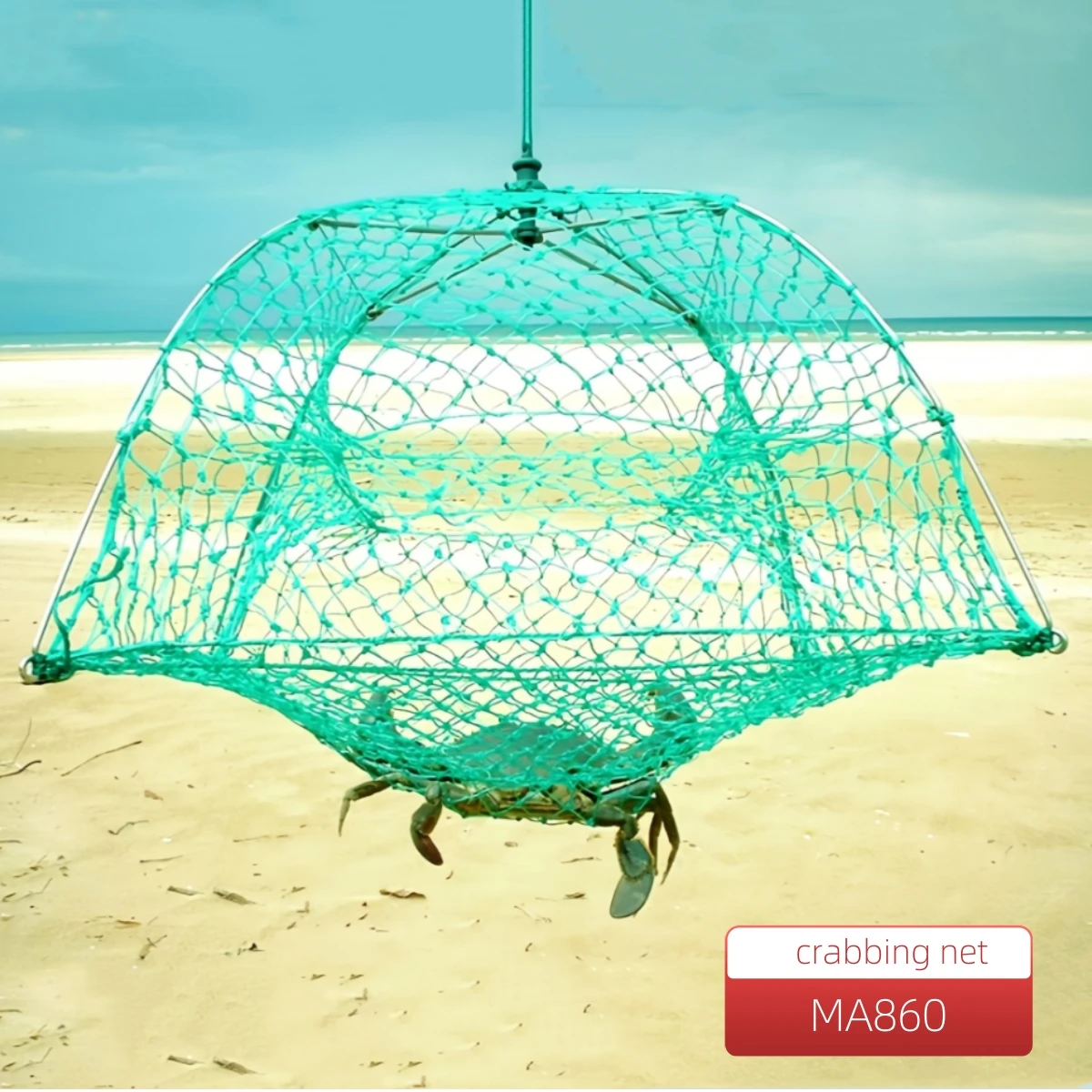 

MA860 Retractable Crabbing Nets Foldable Crab Net Crayfish Catcher Casting Fish Net Crabbing Crabs Pot Collapsible Fishing Tools