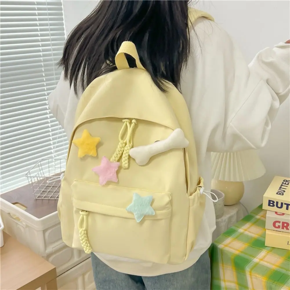Neue Design Große Kapazität Rucksack Harajuku Nylon Transparente Handtaschen Wiederverwendbare Schulter Tasche Einkaufen