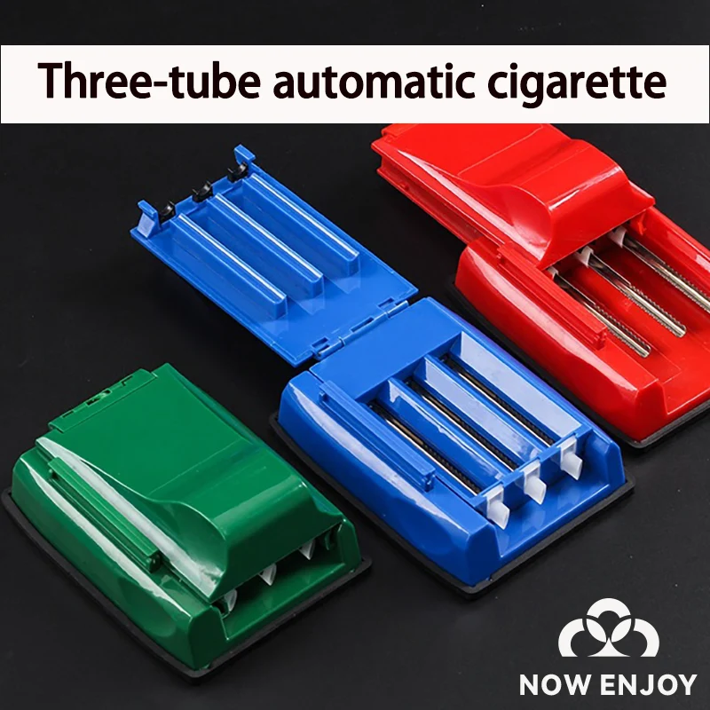 NOW ENJOY 1Pc Manual Triple Tobacco Cigarette Rolling Tube Injector Machine Maker Roller Cigarette Maker Rolling сигаpeт Machine