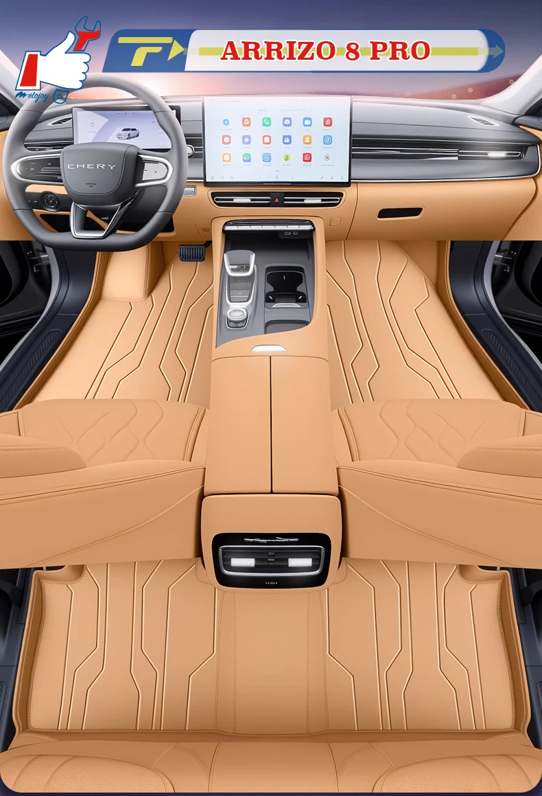 

Автомобильный коврик с левым рулем для Chery ARRIZO 8 PRO 2024-25, коврик для ног с полным солнцем, напольный коврик, водонепроницаемый коврик