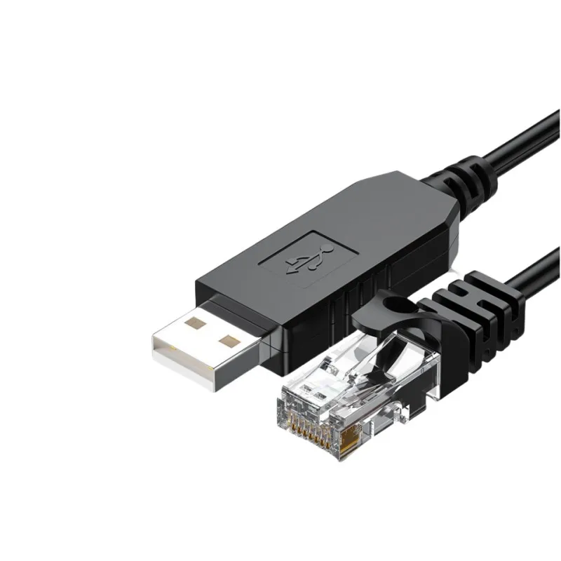 2PCS DTECH 1M USB-A To RJ45 RS485 Serial Adapter PLC Cable For 485 Communication Host Computer