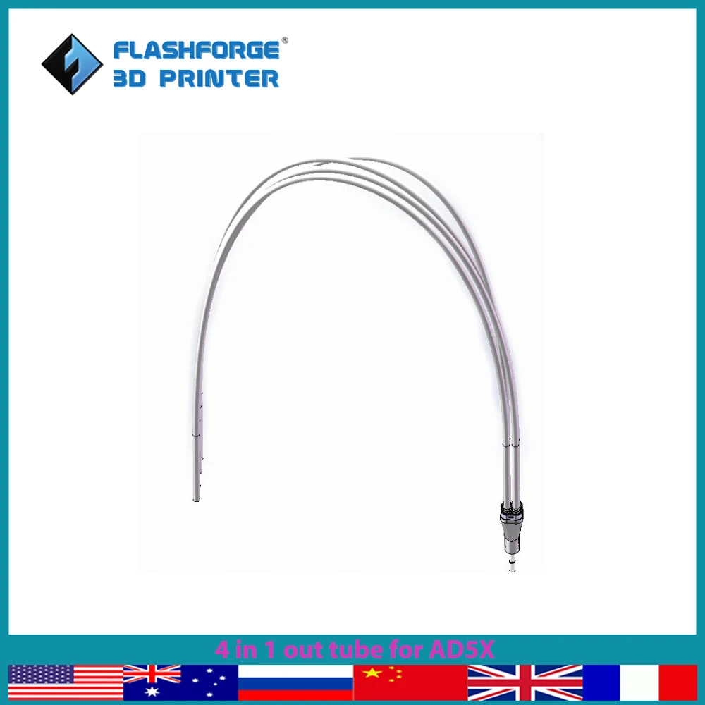 FLASHFORGE 4 in 1 out Tube for AD5X 3D Printer