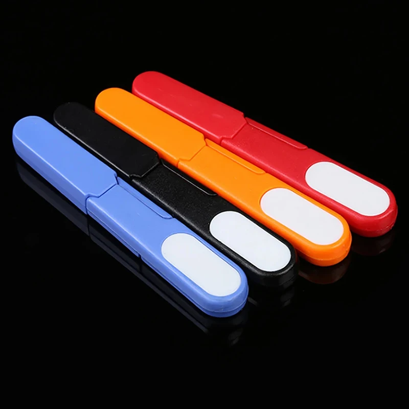 U Shape Scissors Accessory Handle Safety Cover Plastic Sewing Scissors Thread Embroidery Cross-stitch Cutter Portable Spring