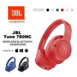 Original JBL TUNE 760NC Wireless Bluetooth Headphones  Music Sports Folding Headphones Noise Cancelling Headphones  JBL T760NC