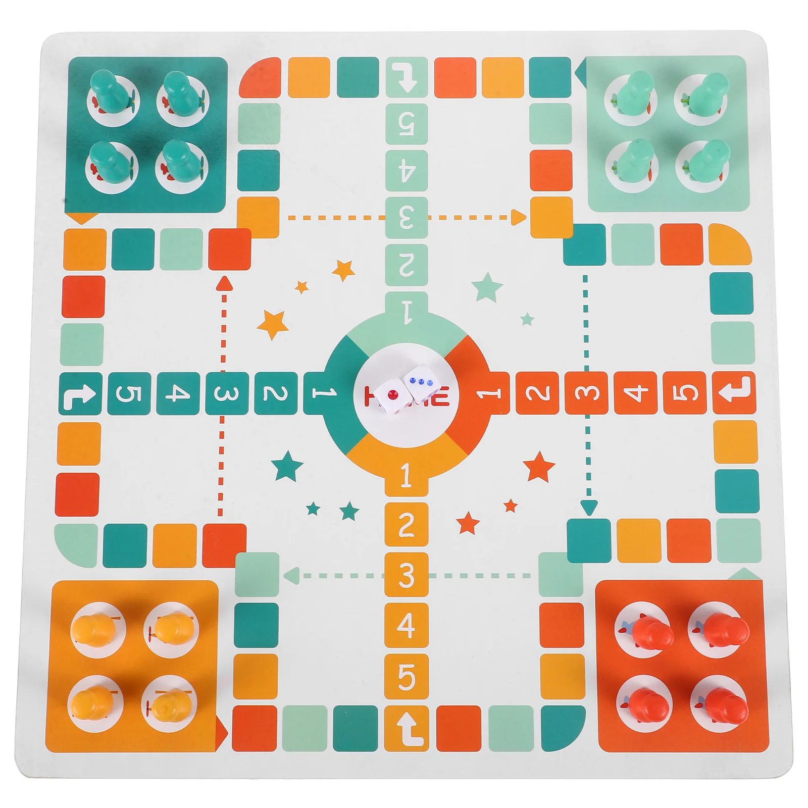 

1Set Wooden Chess Board Flying Chess Snakes Game Lightweight Portable Game Board for Learning Party Interactive Play