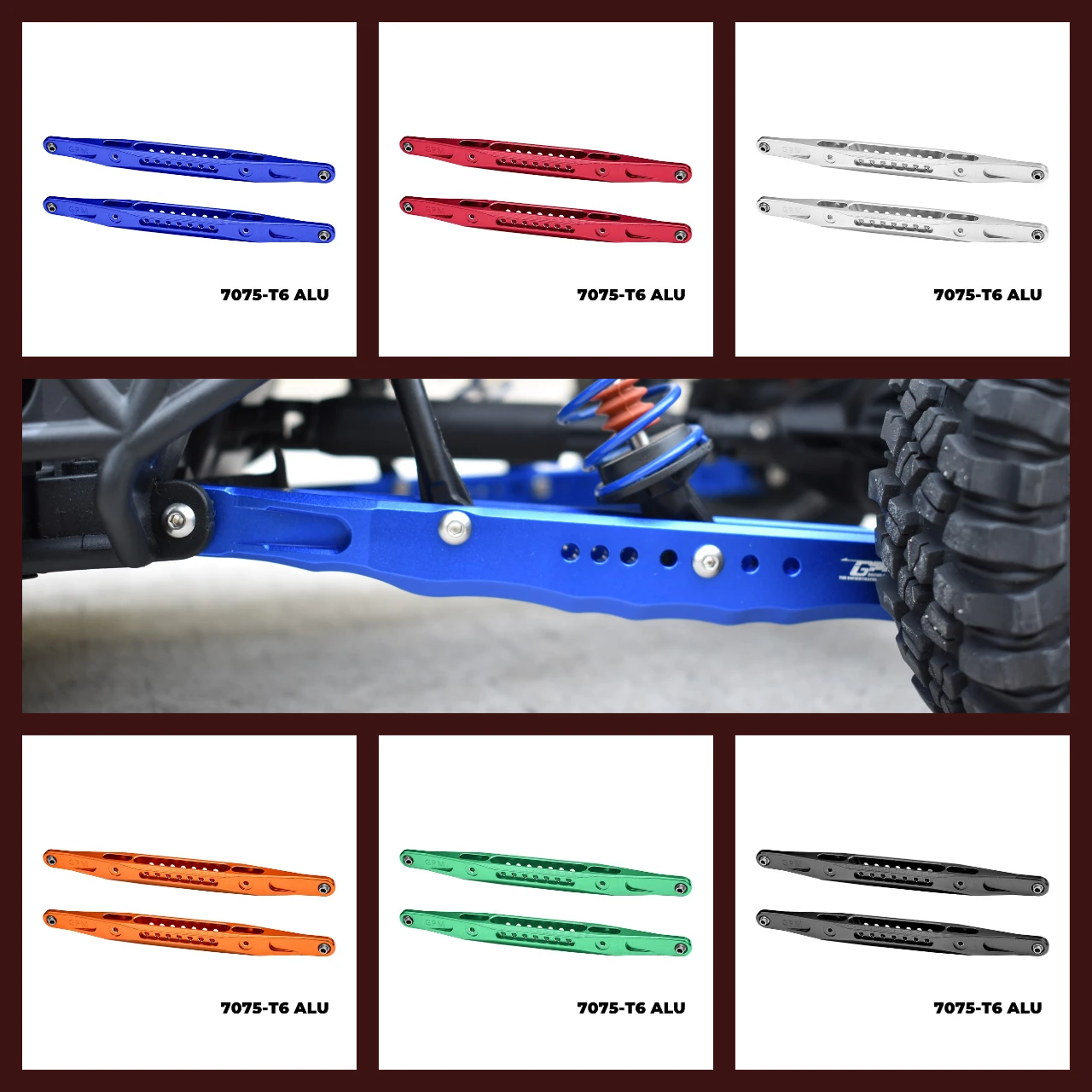 

Задние нижние продольные рычаги из сплава GPM 7075, для LOSI 1/6 Super Baja Rey 2.0 LOS05021