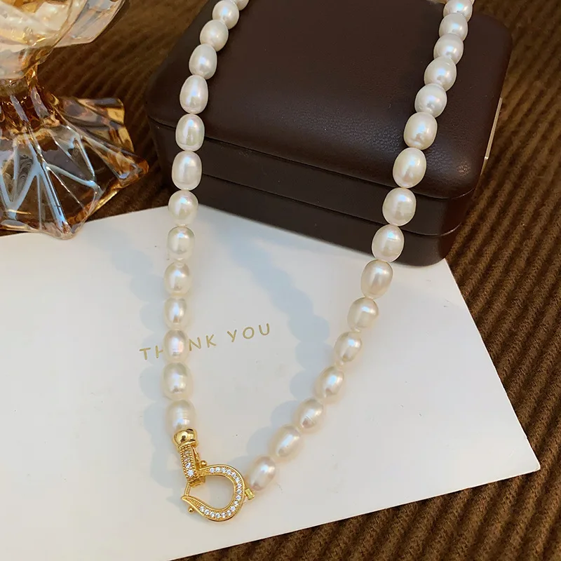 Super High Quality 100% Natural Freshwater Pearl 14K Gold Filled Female Short Chain Necklace Promotion Jewelry Gifts No Fade view 2