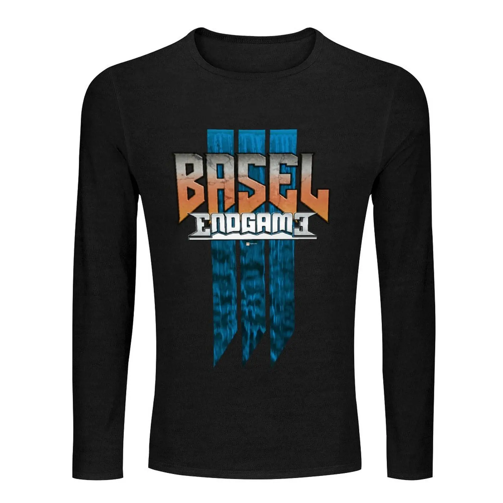 Basel III: Endgame Long T-Shirt black t shirt tees korean fashion T-shirts for men cotton