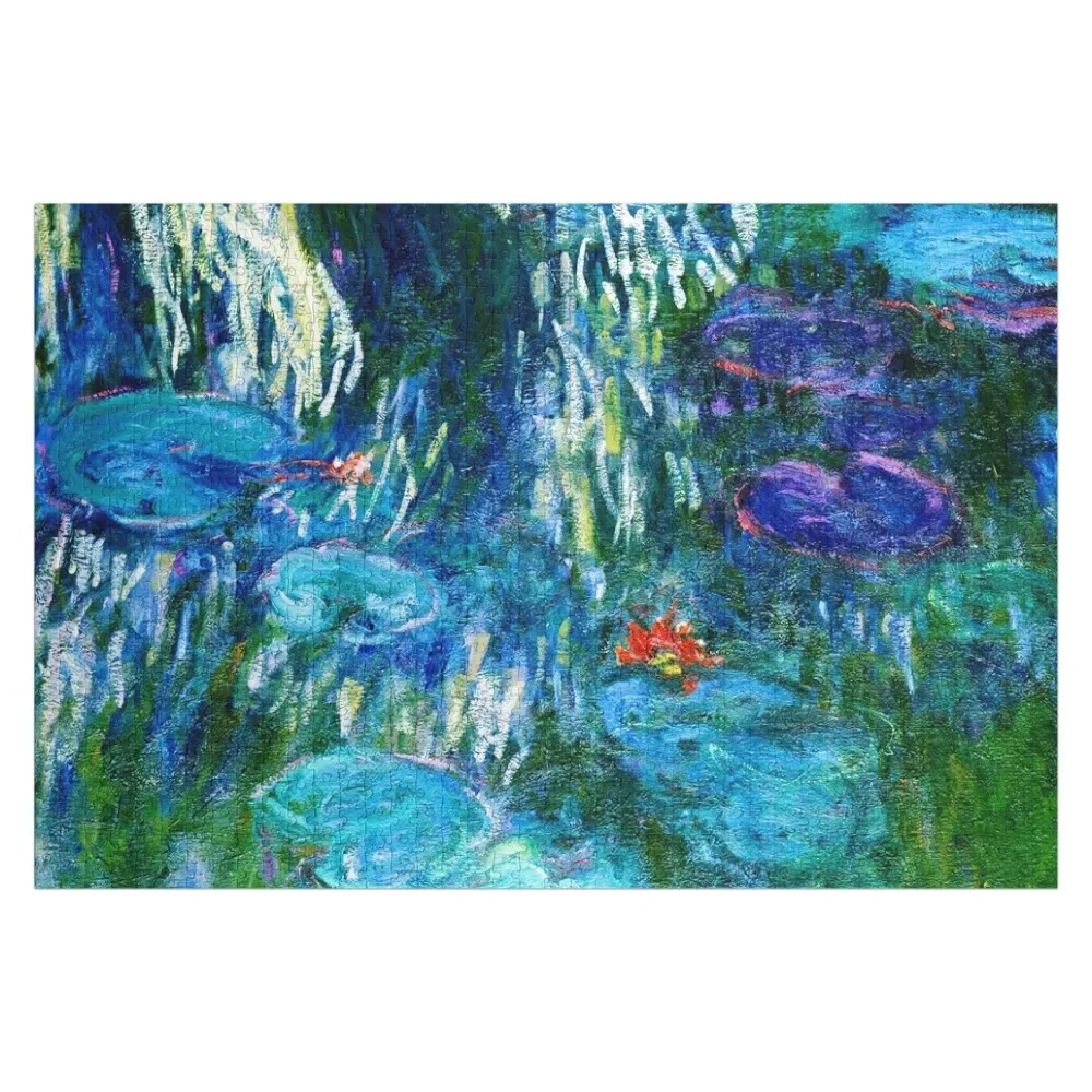 Lilie wodne Claude Monet Fine Art Print Jigsaw Puzzle Spersonalizowane zabawki Spersonalizowany prezent dla dzieci Drewniane puzzle dla dorosłych