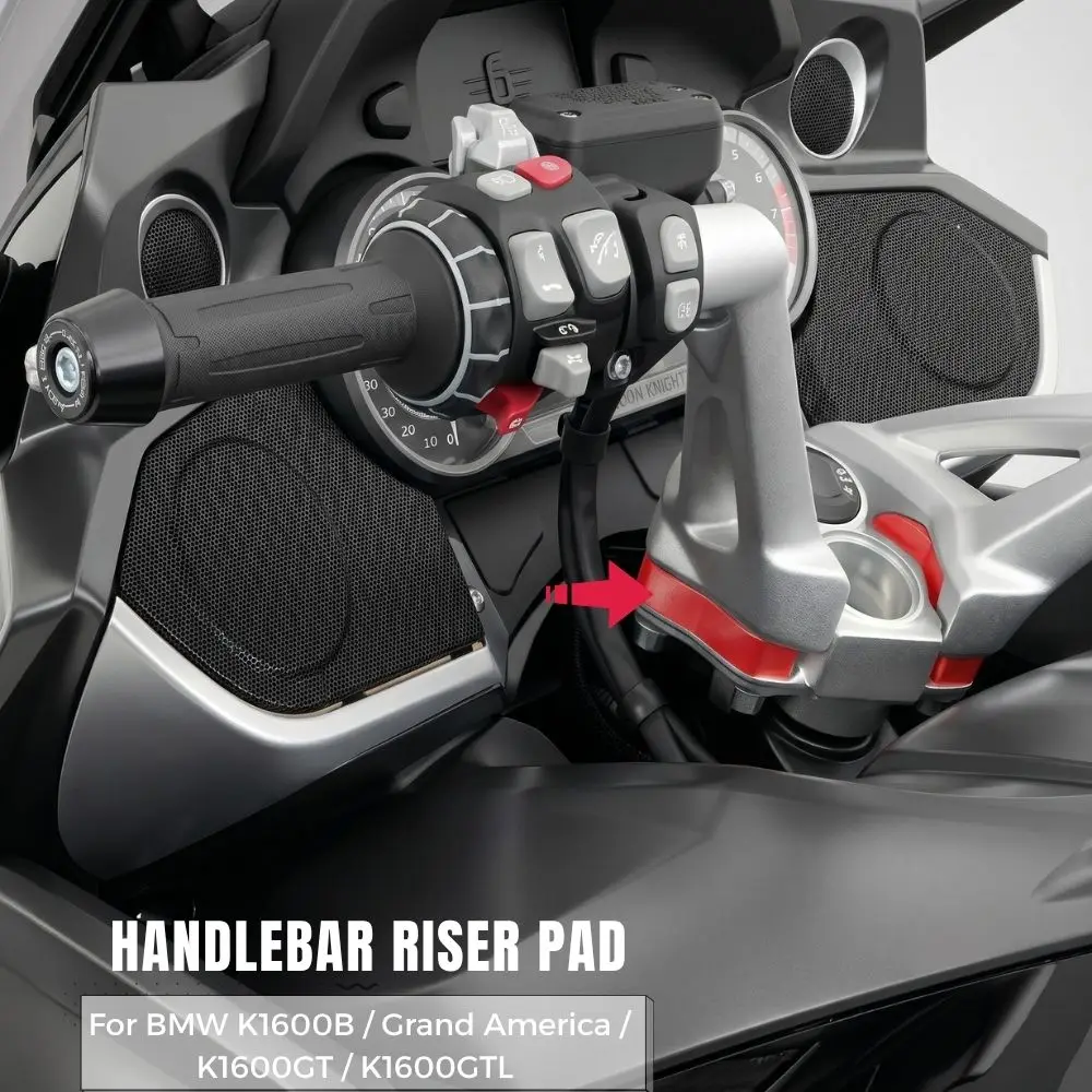 

Up heigh 18mm Handle Bar Riser For BMW K1600B K1600GT K1600GTL K1600 B GT GTL Motorcycle Handlebar Mount Height Increase Spacers