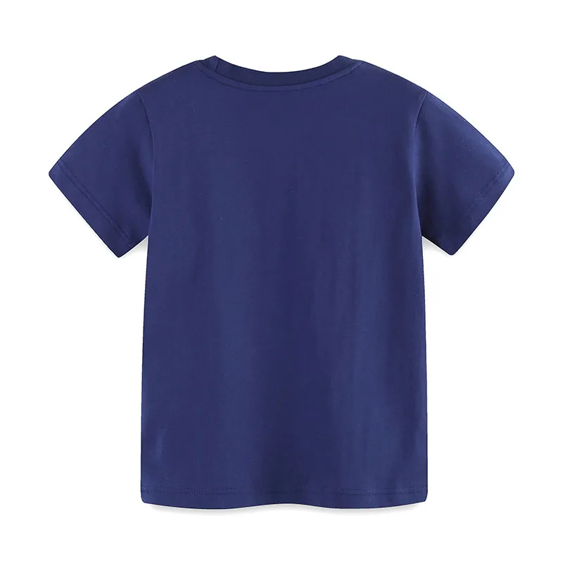Little maven Children's Clothing Baby Boys 2026 Summer New Kids Clothes T Shirts Holiday Cartoon Excavators Shirts 2-7 Years