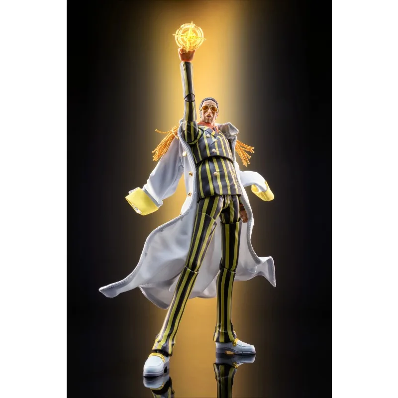 In Stock  1/12 Scale Trendy Classic Anime One Piece Borsalino Character White Cloak Accessory for 6'' SHF Action Figure Body - view 2