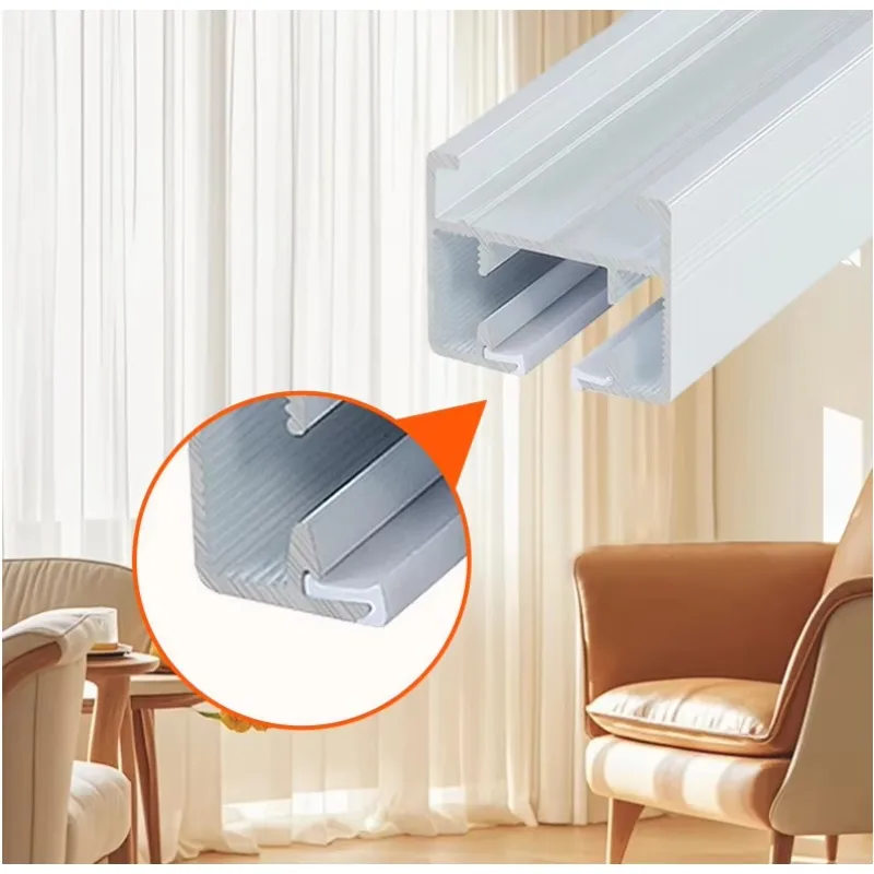 

Horizontally Installed Electric Curtain Motor Intelligent Track Curtain Opener and Automatic Curtain Operation Electric System