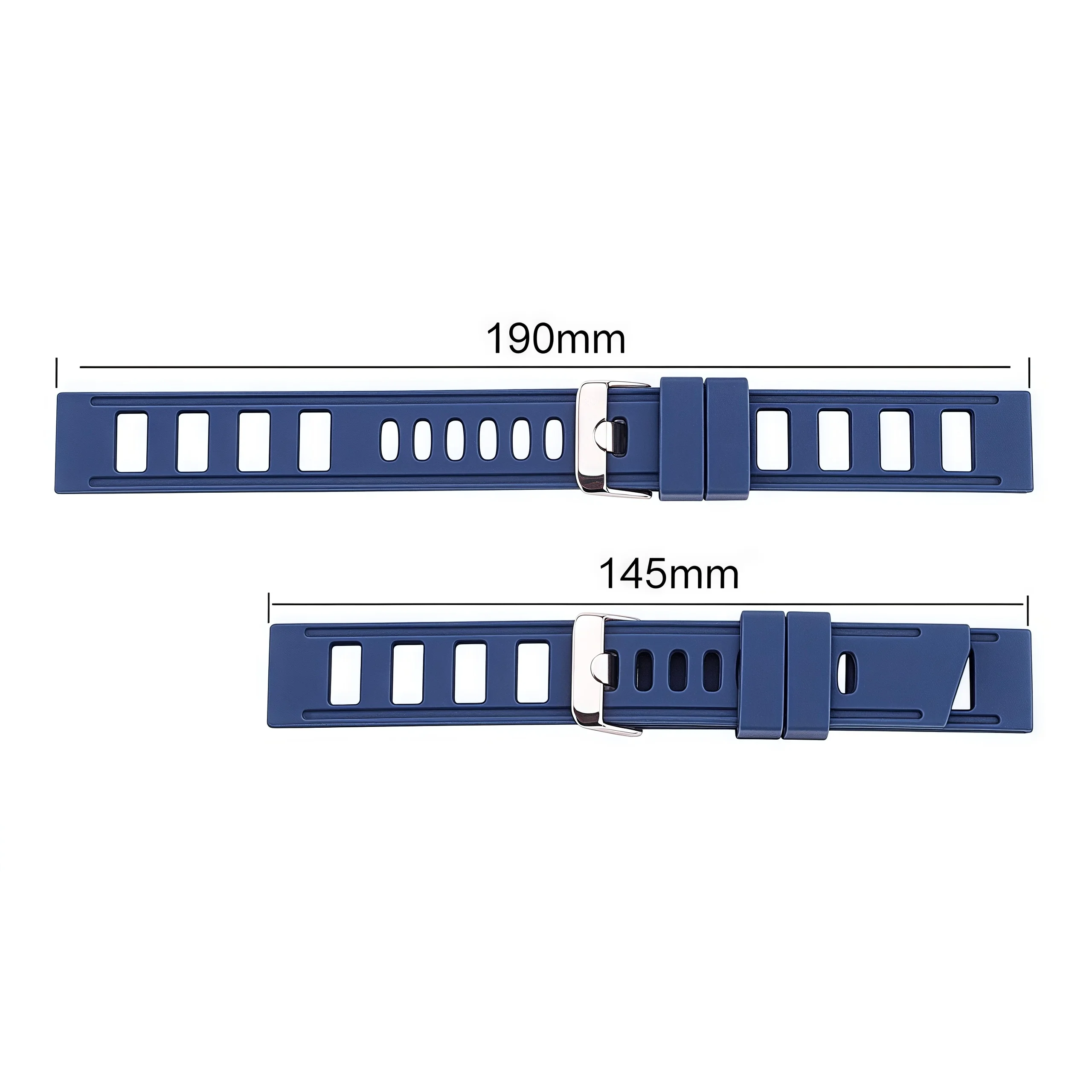 Gumowy pasek do zegarków pasek 20mm 22mm pomarańczowy niebieski czarny kobiety mężczyźni wodoodporna miękka silikonowa bransoletka od zegarków z