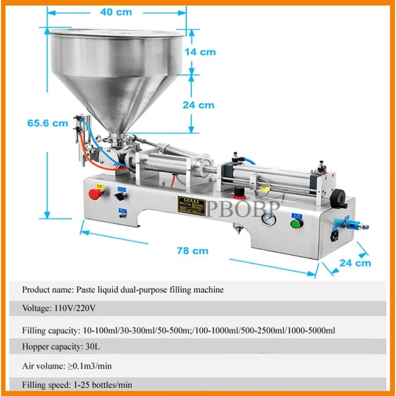 Semi-atuo Liquid Filling Machine  Beverage Perfume Essential Oil juice Water Bottle Filler
