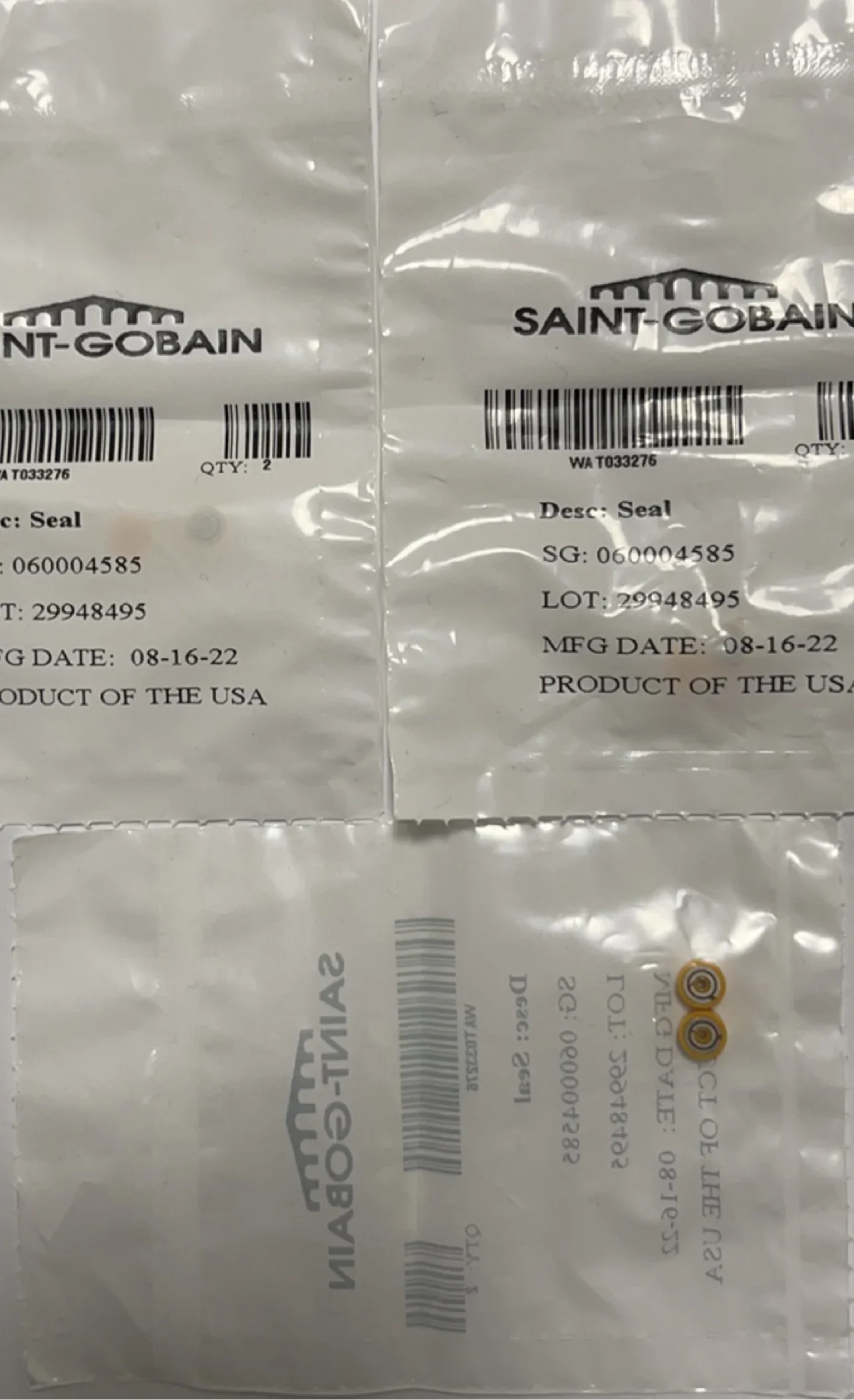 Waters Seal 700005422 2/Pack 700005422 Original Promotion
