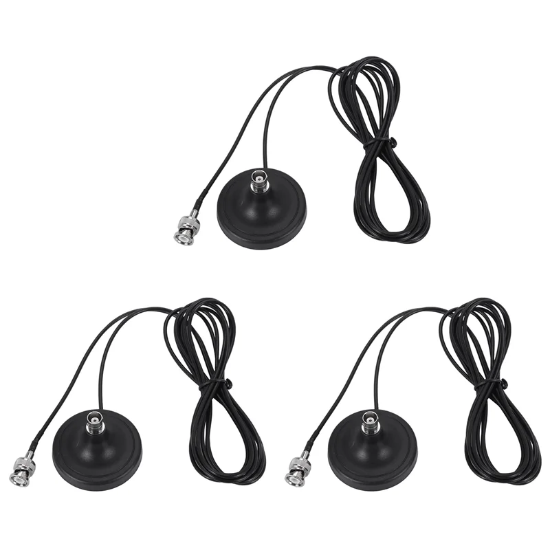 

B27B 3X Беспроводная антенна База микрофонной антенны с магнитом 3-метровый кабель Rg174 Bnc Мужская антенна