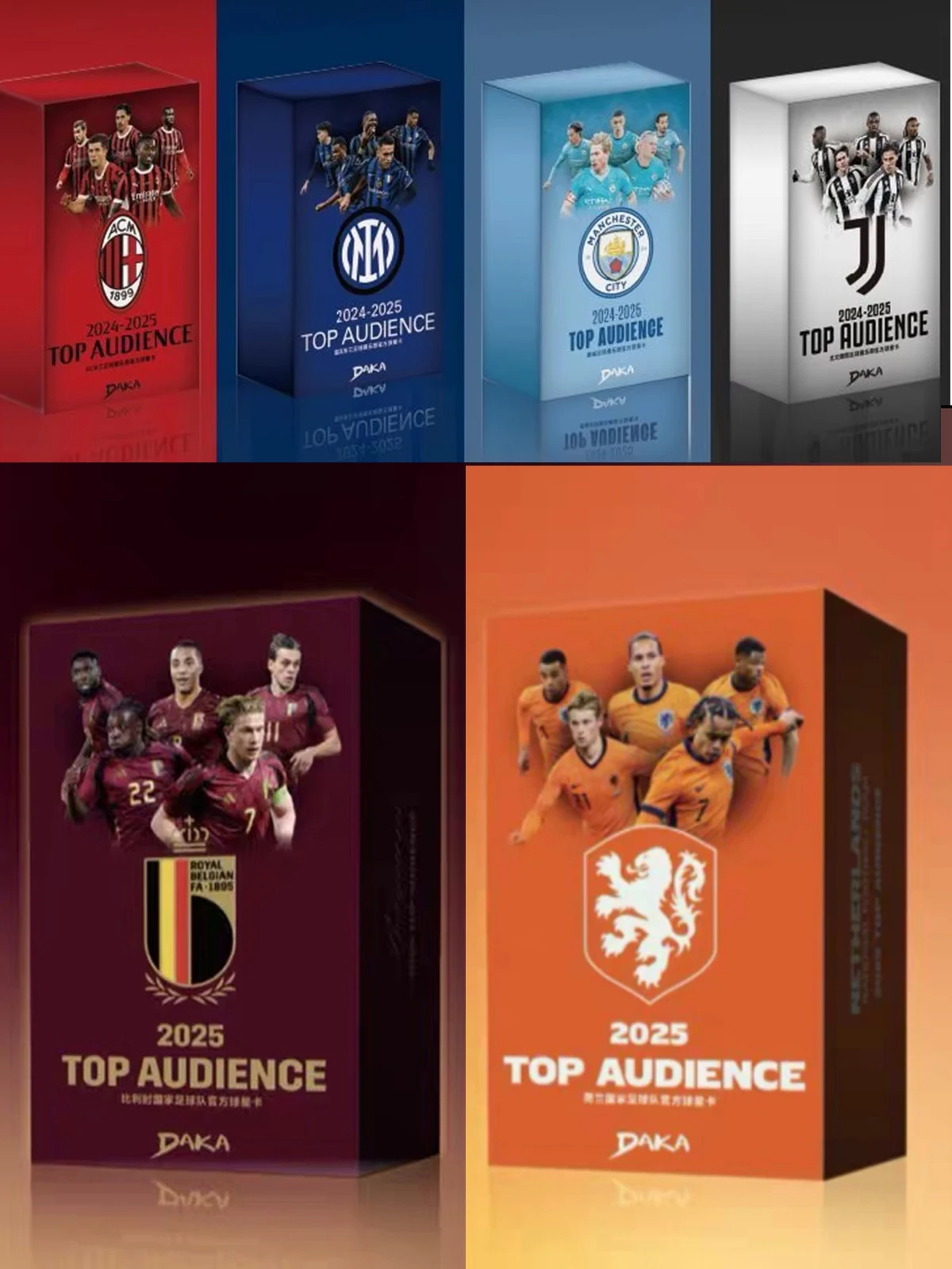 Nieuwe Daka 2025 ruilkaarten Top Publiek Machester Cuty Juventus Ac Milan Internazionale Milano Football Star Officiële Box Gift - afbeelding 2