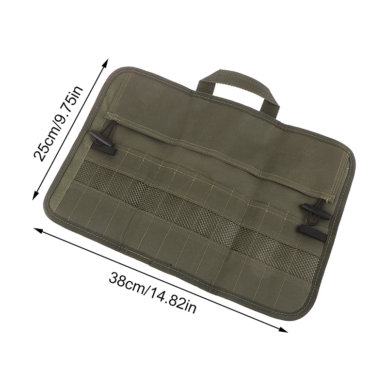 Outdoor Camping Cutlery Storage Bag Portable Roll Up Pouch Bag Cutlery Storage Water Resistant Case For Forks Spoons Chopstick