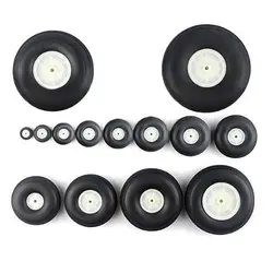 1Pc Tail Wheel Black Rubber PU RC Airplane Replacement Plastic Hub Plane Toy Parts Wholesale