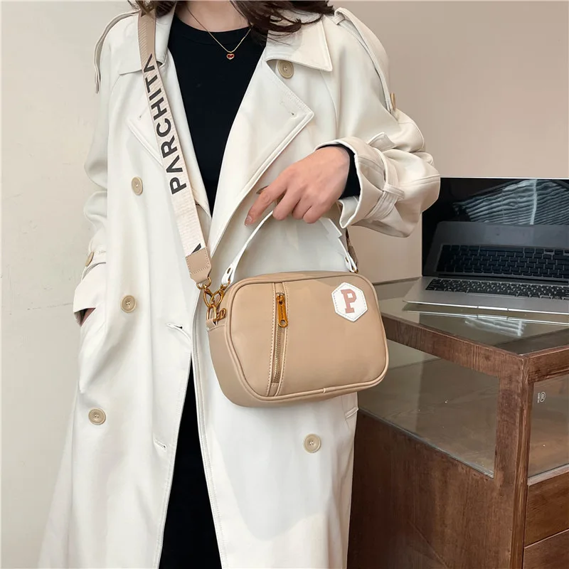 

2025 SS Monogram Square Bag, Chain Strap Convertible Shoulder & Crossbody Purse for Women, Letter Print Day to Night Tote