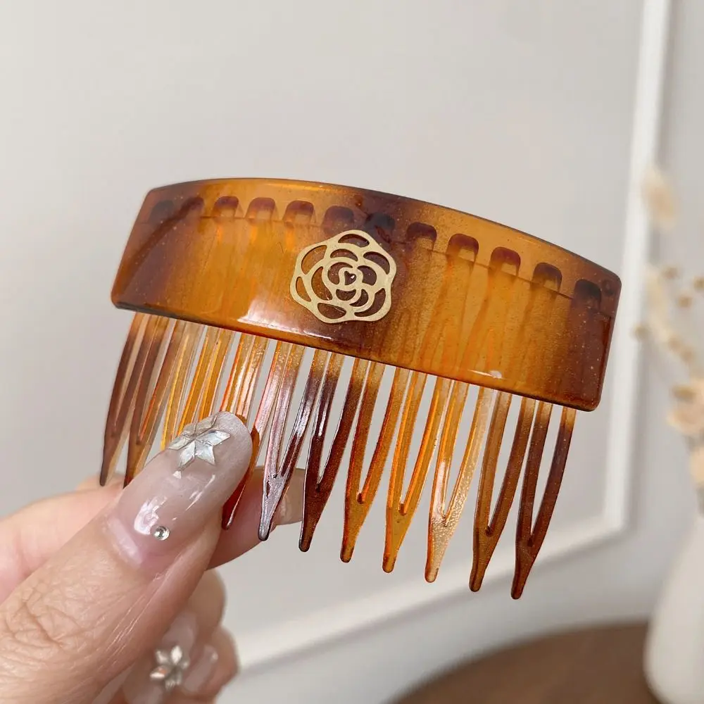 

Cute Teeth Hair Comb Hairpin Fixed Combs Barrettes Flower Side Clip Styling Tool Korean Style Headwear Anti Slip Bangs Clip Girl