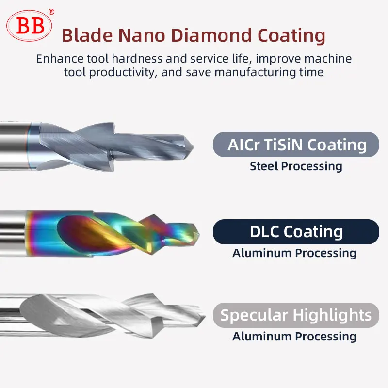 BB Step Drill CNC Machine Drilling Tool Solid Carbide Counterbore Countersink 90 180 Degree M3 M4 M5 M6 M10 M12