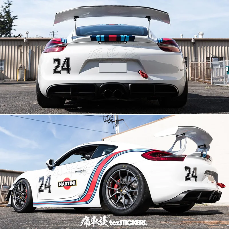 

Car stickers FOR Porsche 911 Cayman GT4 body appearance personalized custom racing special decal film