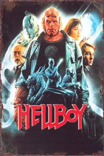 Hellboy - Super Hero Science Fiction Action Movie Tin Metal Sign