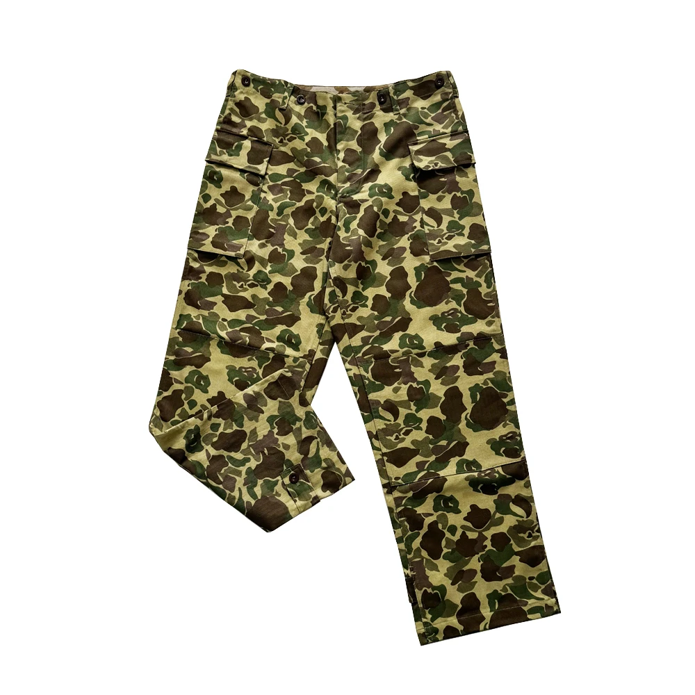 Pantalón camuflaje militar EE.UU. Segunda Guerra Mundial vintage - imagen 5