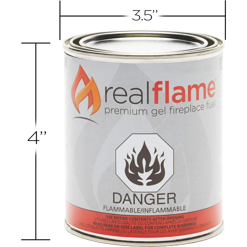 علب الوقود الجل - 24 عبوة - كحول الأيزوبروبيل المزخرف للمواقد الداخلية أو الخارجية