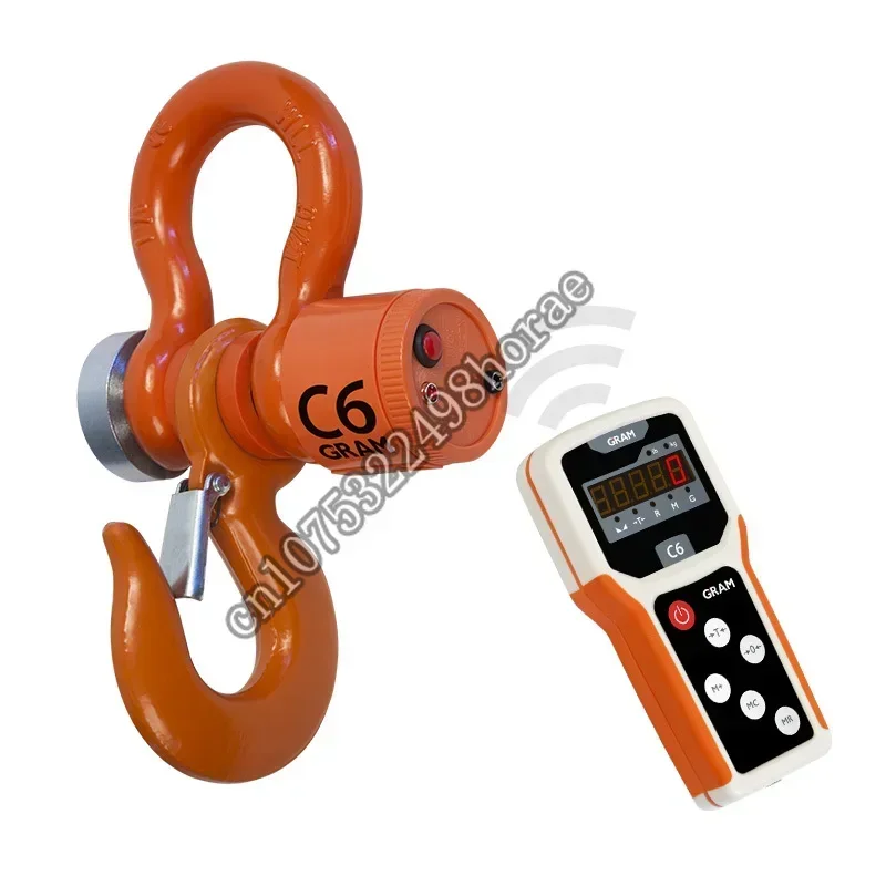 

GRAM C6 10 tons high quality standard digital hang scale wireless crane with printer weighing s