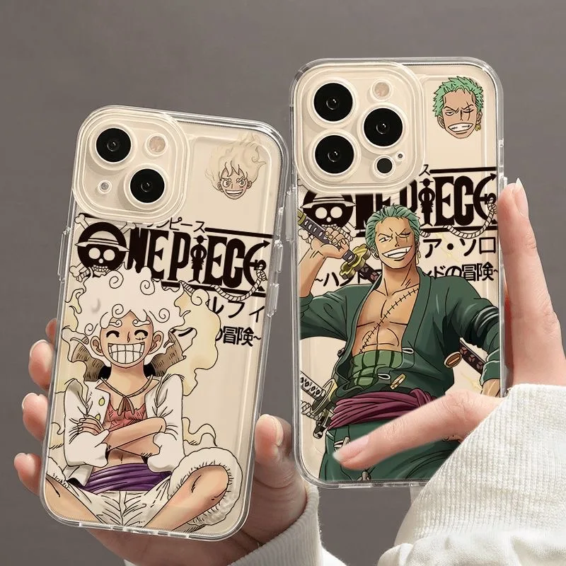 

Anime One Pieces Luffys Zoros Transparent TPU Phone Case for Oppo Reno15 Reno14 Reno13 Reno12 Reno11 Reno10 Reno8 Reno7