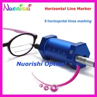 Marcador de línea Horizontal marca 9 líneas gafas ópticas lente herramienta de laboratorio YH6