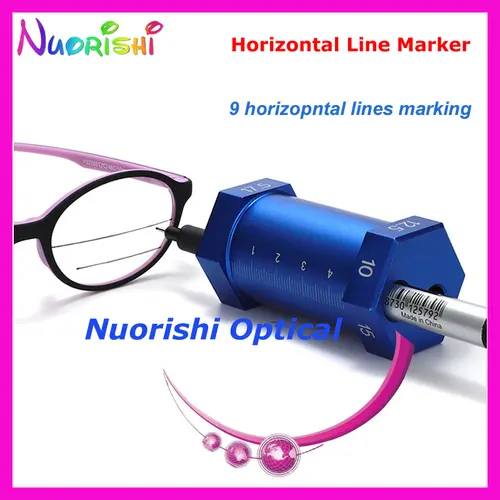 Imagen 1 del producto Marcador de línea Horizontal marca 9 líneas gafas ópticas lente herramienta de laboratorio YH6