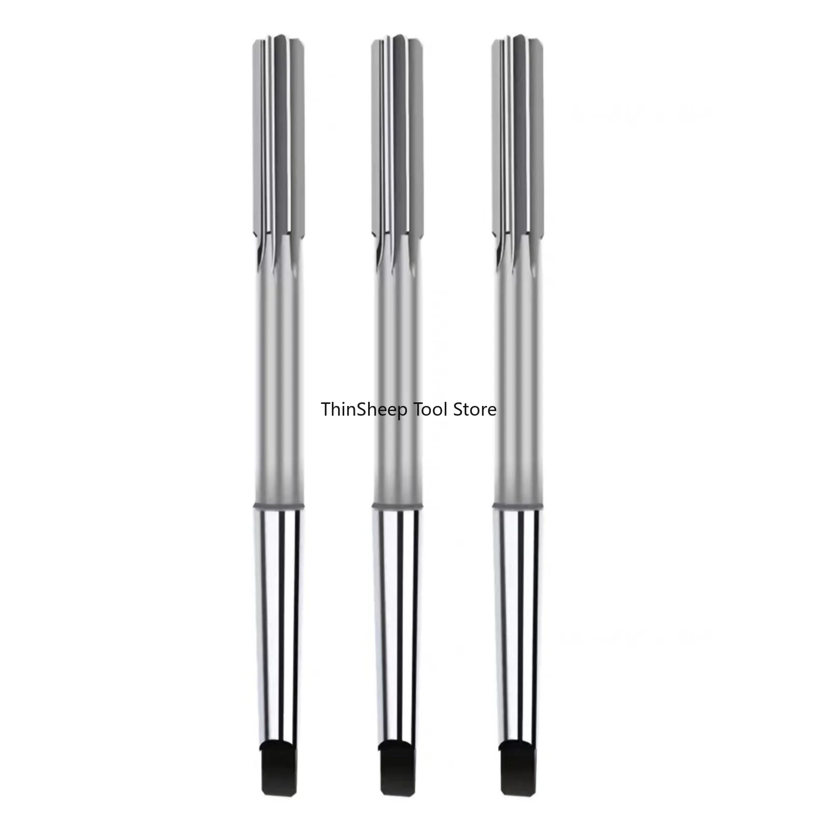 12-40mm HSS Machine Taper Handle Reamer H7 Extended Blade Straight Groove Rotary Tools Drilling Wood Steel Aluminum Copper