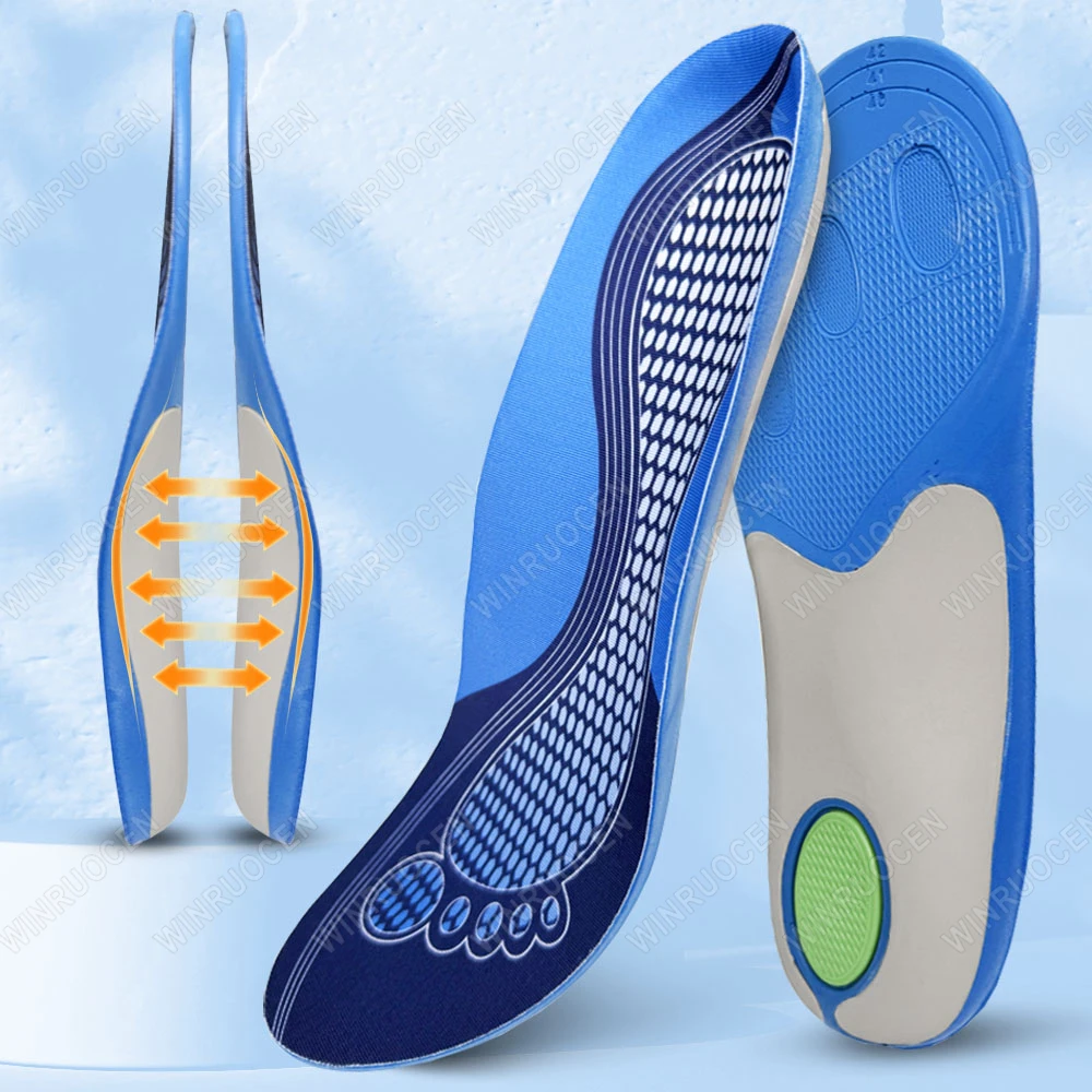

1/2 Pairs Sports Elasticity Orthopedic Insoles Of Air Movement Damping Cushion Padding Insole Arch Support Flatfoot foot pads