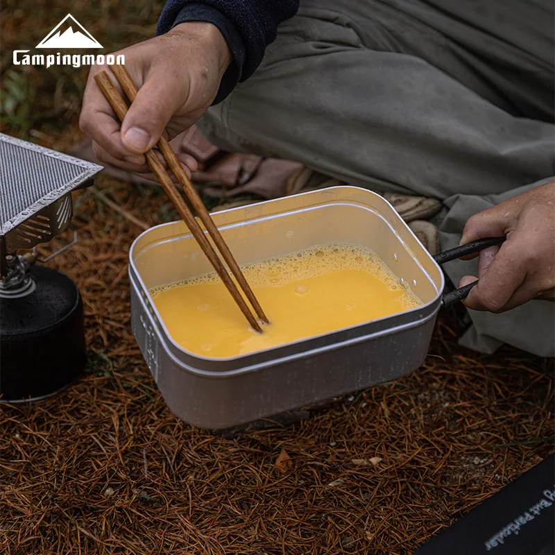 

CAMPINGMOON S-2013 Большая портативная алюминиевая термоконтейнер-котелок для пикника и приготовления пищи на природе