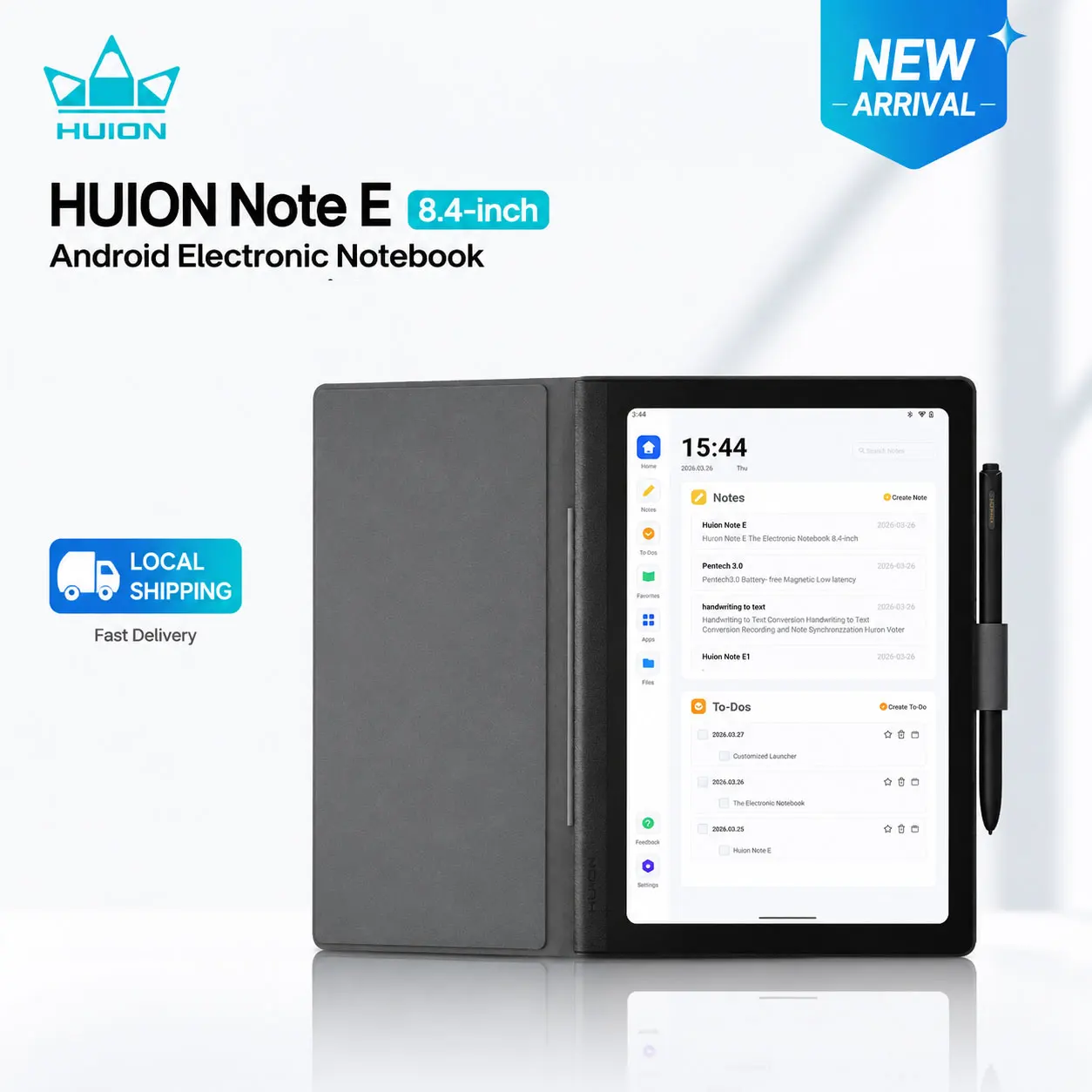 

HUION Note E 8.4" Android Digital Notebook – HD Eye Care Display, Cloud Sync, Portable, Creative Tool – Local Warehouse Shipping