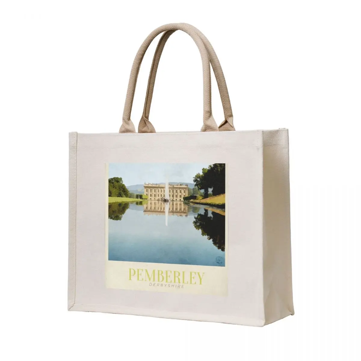

Pemberley Travel Poster Tote Bag tote bag university shopper bag women great