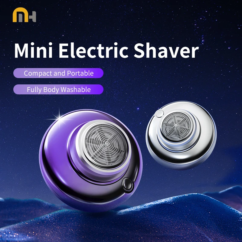 Electric Shaver Portable Mini Shaver Fast Charging Travel Version Men\'s Car Mounted Blade Water Wash  Facial Beard Hair Trimmer