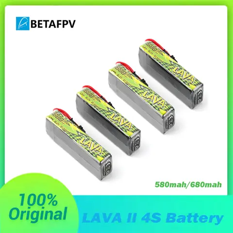 BETAFPV LAVA II 4S 580mAh/680mah15.2V 95C LiHV Battery XT30 for Pavo Pico Pavo20 Meteor85 Pavo20 Frame FPV Racing Drone